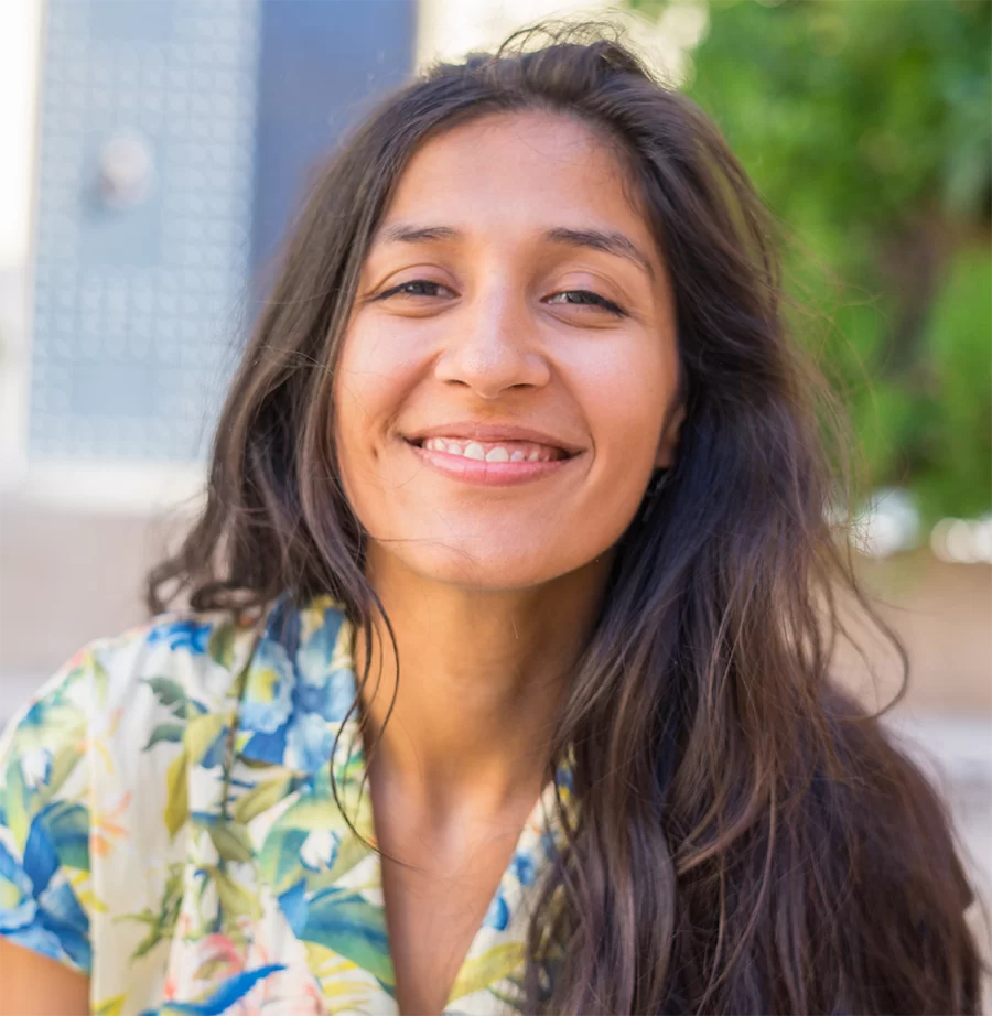 Happy Hispanic Woman